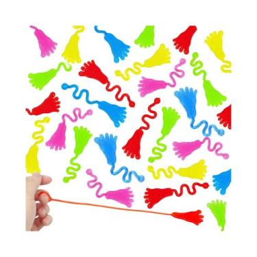 Imagem de Brinquedo De Mão E Pé Pegajoso Com Glitter Para Crianças, 5-20 Peças, 