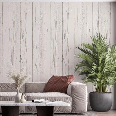 Imagem de Kit 4 Rolos Papel De Parede Adesivo Madeira Rústica 3,0M - Gh Papel De