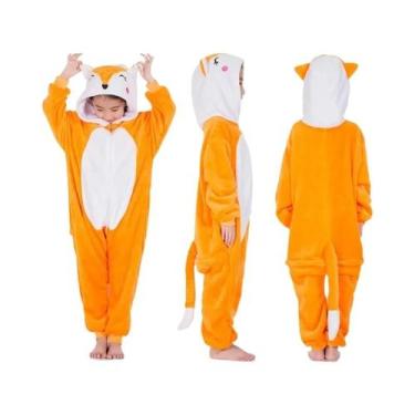 Imagem de Pijamas Kigurumi Para Crianças, Fantasia De Unicórnio, Tigre, Leão, Ra
