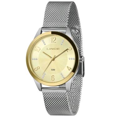 Imagem de Relógio Lince Feminino Prata E Dourado Lrt4815l38 C2sx