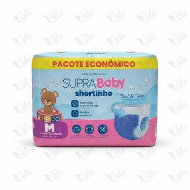 Imagem de Fralda Calça Supra Baby Shortinho Giga M 72 Unidades