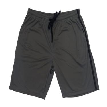 Imagem de Bermuda Masculina Poliéster Cinza Basic+ Secagem Rápida
