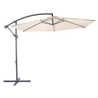 Imagem de Ombrelone Guarda-sol Suspenso Com Base 3m Bora Bora Mor Bege