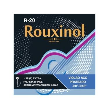 Imagem de Encordoamento Para Violão 011 Aço R20 Rouxinol