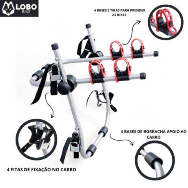 Imagem de Suporte Transbike TRUE CARD P/Bike Sedan Hatch Suv Universal