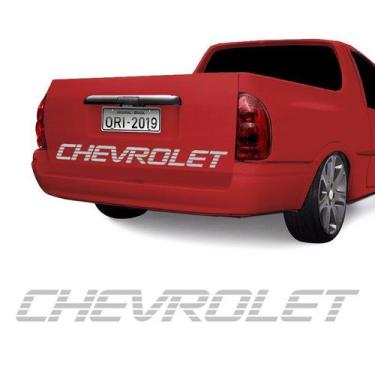 Imagem de Faixa Chevrolet Corsa Picape Pick-Up Tampa Traseira - SPORTINOX,  CINZ