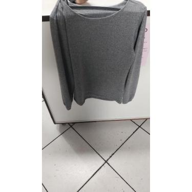 Imagem de Blusa Cinza Manga Longa Feminina - Tetéia Modas