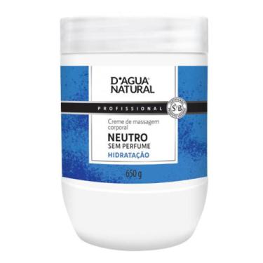 Imagem de Creme de Massagem Neutro Sem perfume 650g Dagua Natural