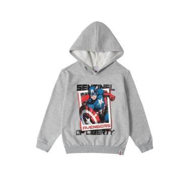 Imagem de Blusão Infantil Com Capuz Vingadores Malwee Ref. 91871 - Malwee Kids, 