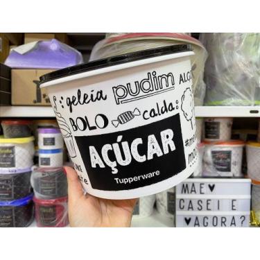 Imagem de Caixa de Armazenamento Tupperware para Açúcar - 5kg / 5,5 L - Preto e 