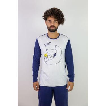 Imagem de Pijama snoop adulto masculino - PIJAMORES, EXG