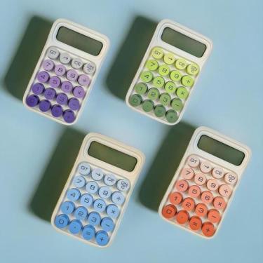 Imagem de Calculadora Fofa Degradê 10 Dígitos Ecooda CL806, verde