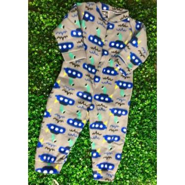 Imagem de Macacão Infantil Masculino Soft 1/3 - MASSARA BABY, 3, Cinza, Submarin