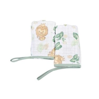 Imagem de Babete Soft Dengo Verde - 100% Algodão - 20cm x 40cm - MINASREY