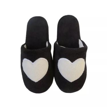 Imagem de Pantufa Aberta Preta Basic+ Nº 37/38