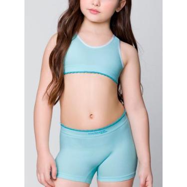 Imagem de Calcinha Boxer Selene 20665.001 Infantil Canelada Sem Costura Poliamid