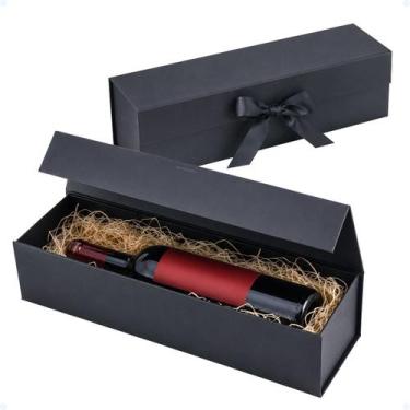 Imagem de Caixa De Presente Rígida Premium Magnética Cetim 34x14x10cm - Decore F