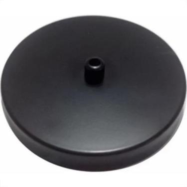 Imagem de Canopla Para Lustre Spot Marcai Completa Preta 110Mm Bsp