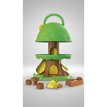 Imagem de Casa na Árvore Brinquedo Infantil com Acessórios Verde - Congratulatio