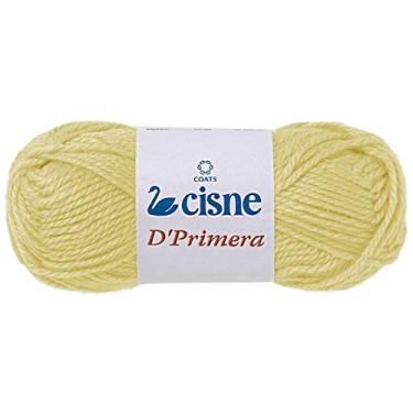 Imagem de Lã Para Tricô, Cisne D'Primera, Coats Corrente, Amarelo Bebê 00161, Pacote com 5 Rolos de 40 Gramas