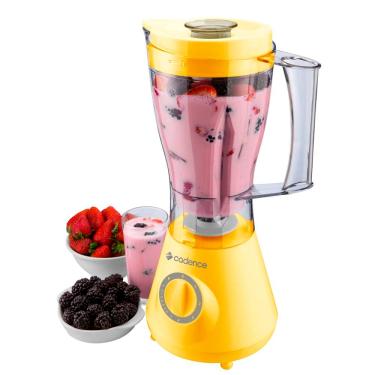 Imagem de Liquidificador Cadence Trapèze Colors LIQ354 com 4 Velocidades, Jarra com Capacidade de 1,5 Litros e 350W - Amarelo