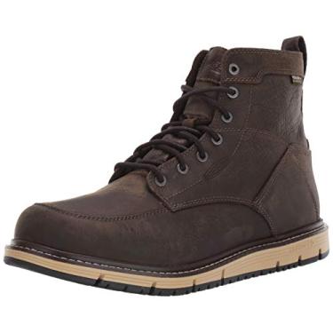 Imagem de Bota de trabalho masculina Keen Utility, San Jose 15 cm, prova d' gua, com bico macio, Cascade Brown/Black, 7.5 Wide