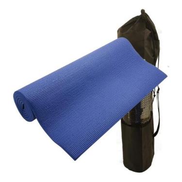 Imagem de Tapete Yoga Mat - Colchonete Pilates Ginástica - Premium 8mm 7147 Azul