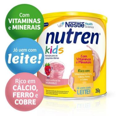 Imagem de Nutren Kids Morango Suplemento Alimentar Lata Com 350G