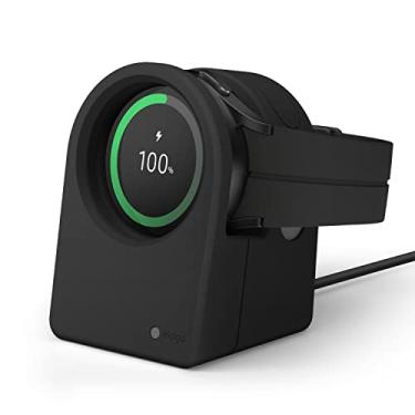 Imagem de elago Suporte de carregamento GWT3 compatível com Samsung Galaxy Watch 8/8 Classic, 7/Ultra, 6/6 Classic, 5/5 Pro (40, 43, 44, 45, 47 mm) Design clássico de relógio - [Cabo de carregamento não