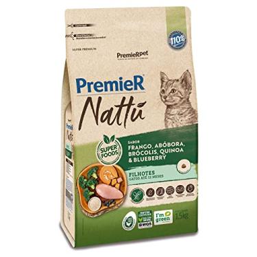 Imagem de PremieR Pet Nattu Ração Seca para Gatos Filhotes Sabor Abóbora 1,5kg