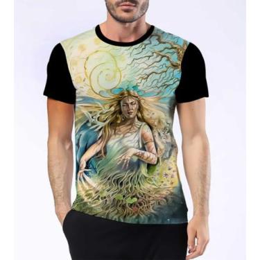 Imagem de Camisa Camiseta Gaia Titã Mitologia Grega Criadora Terra 10 - Dias No