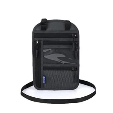 Imagem de WOULDWIN Pescoço Carteira RFID Bloqueio Titular do Passaporte Fácil de Ocultar Bolsa de Viagem Preto