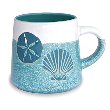 Imagem de Cape Shore Caneca Artisan para café e chá, conchas, presentes para aniversário, Natal, 473 ml