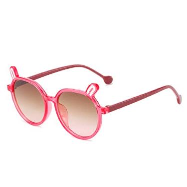 Imagem de Óculos de Sol Infantil Cor Doce Desenho Orelhas de Coelho Óculos de Modelagem Meninos e Meninas Óculos Infantis Bonitos, 3, Tamanho Único