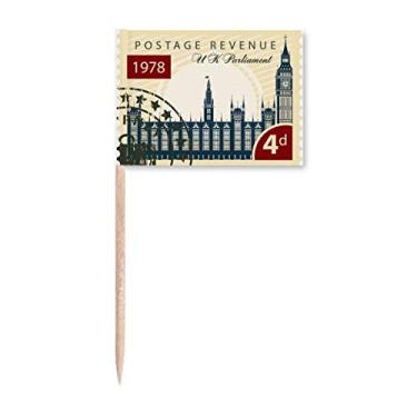 Imagem de Selo do Parlamento de Londres Inglaterra Reino Unido Bandeiras de palito de dente Marcador Topper Decoração de festa