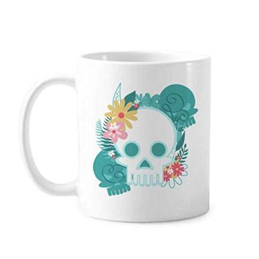 Imagem de Mexico Undead Skull Illustrations Caneca cerâmica cerâmica xícara de café porcelana louça