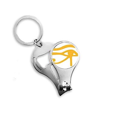 Imagem de Antigo Egito Padrão de Decoração de Olhos Alicate de Unha Chaveiro Abridor de Garrafas Cortador