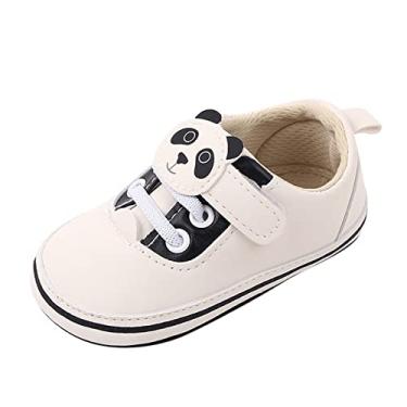 Imagem de Sapatos infantis de primavera e verão para meninos e meninas com fundo plano leve e sapatos sociais para meninas, Preto, 0-6 meses