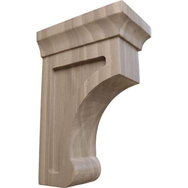 Imagem de Ekena Millwork BKTW02X04X06GOWA-CASE-6 6 L x 10 cm P x 15 cm A Suporte pequeno de madeira Gomez (pacote com 6),