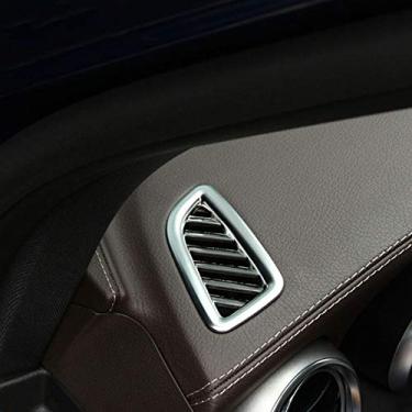 Imagem de JIERS Para Mercedes Benz GLC 200 260 300 2015-2017, acessórios de carro ABS cromado moldura de ventilação de painel de saída