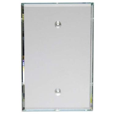Imagem de Placa de interruptor de acrílico transparente GlassAlike com orifícios de parafuso