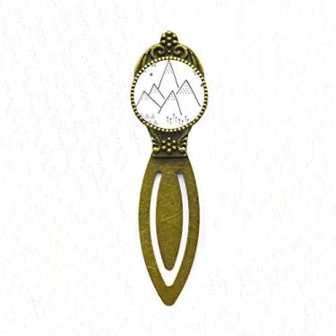 Imagem de Marcador de página com estampa de estrela de grama de montanha retrô para escritório