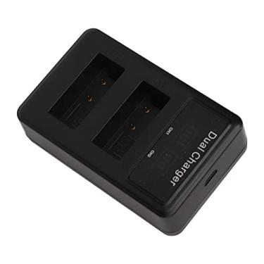 Imagem de Carregador de bateria de câmera USB, carregador de bateria dupla universal profissional para M6mark2 para R10 para 760D para M5
