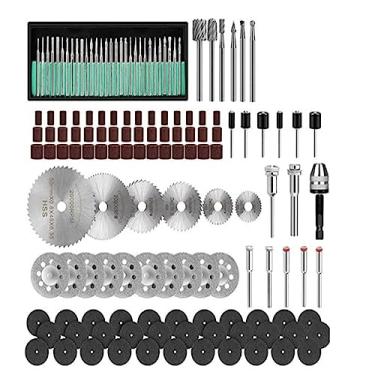 Imagem de Conjunto de ferramentas giratórias universais com 146 peças, conjunto de ferramentas para moedor elétrico, lixadeira, polidor