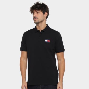Imagem de Camisa Polo Tommy Jeans Casual Badge Manga Curta Masculina-Masculino