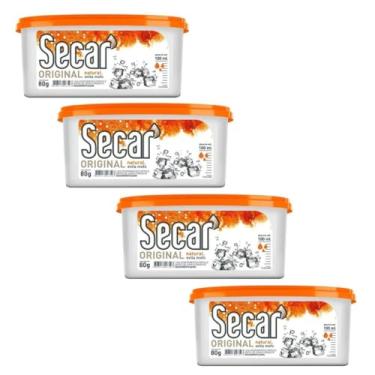 Imagem de Kit 4 Unid de Evita Mofo Desumidificador Anti Mofo Natural Secar 80g