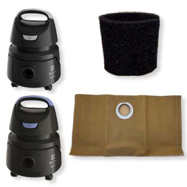 Imagem de Saco Refil Coletor Bag Cartucho Reutilizável + Filtro Permanente para Aspirador de Pó Electrolux Hidrolux AWD01 e AWD02
