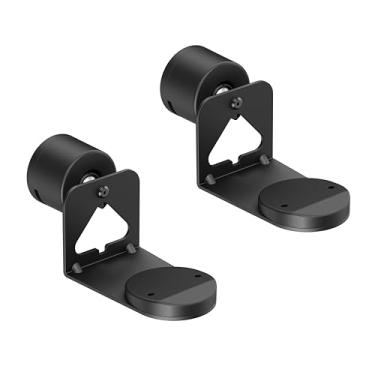 Imagem de ynVISION.DESIGN Par de suportes de parede ajustáveis compatíveis com SONOS ERA 100 e ERA 300 | Inclina, gira e gira | Preto | Pacote com 2