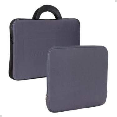 Imagem de Maleta Notebook Feminina Masculina Kit Impermeável Resistente (Cinza, 15,6")