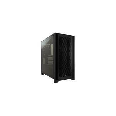 Imagem de Gabinete Gamer Corsair 4000D Airflow, Mid-Tower, ATX, Lateral em Vidro Temperado, Com 2x FAN, Preto - CC-9011200-WW